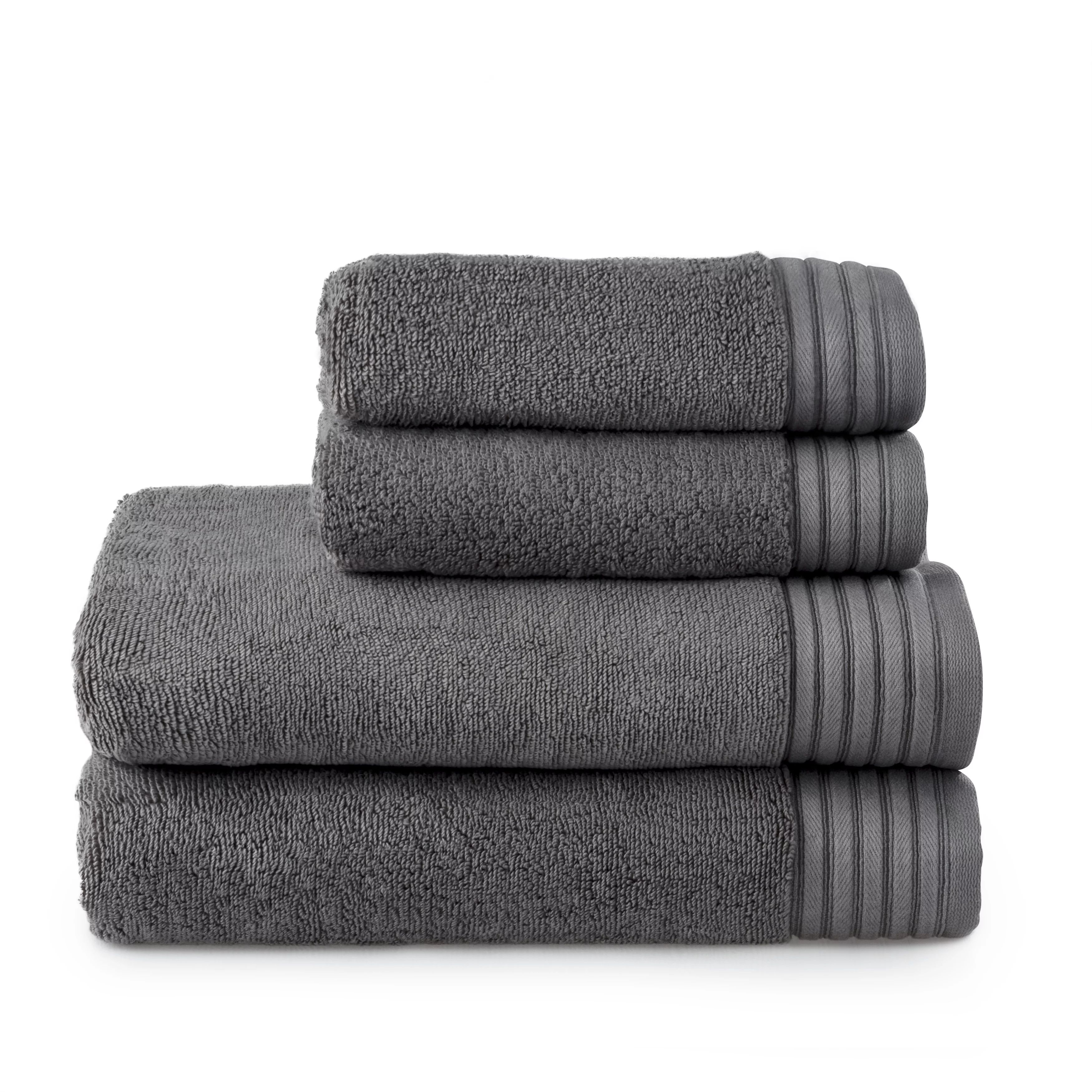 Allswell Egyptian Cotton Hand/Wash, 4-Piece Set, Dark Grey - Walmart.com | Walmart (US)