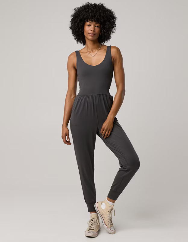 OFFLINE By Aerie The Hugger Easy Jogger Jumpsuit | Aerie