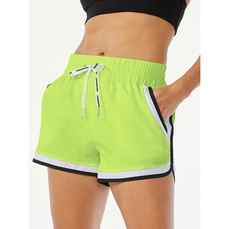 Love & Sports Women's Retro Running Shorts - Walmart.com | Walmart (US)