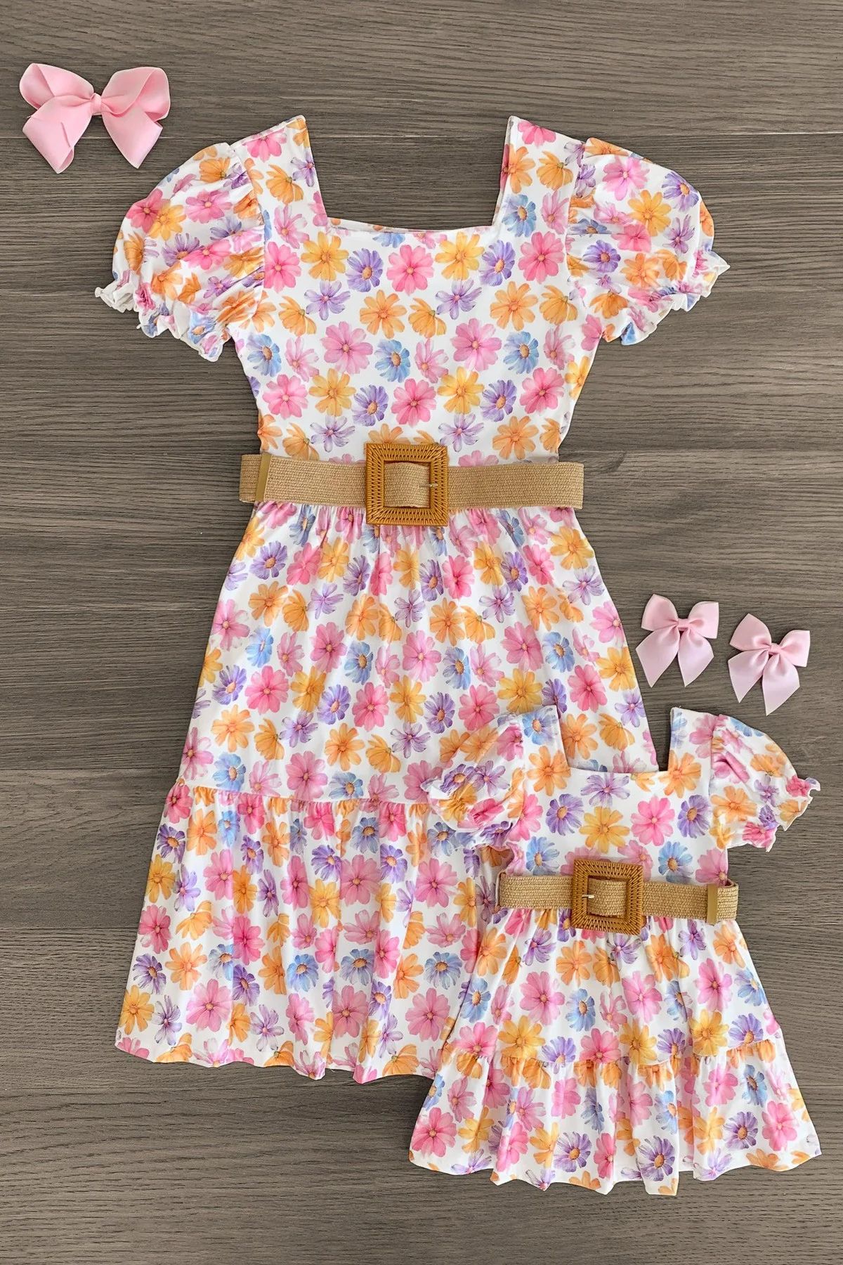Mom & Me - Colorful Daisy Dress | Sparkle In Pink