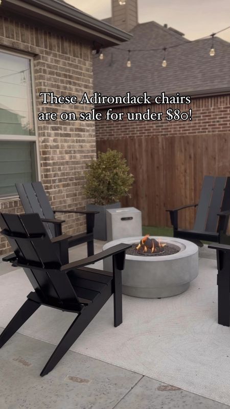 Adirondack chairs on sale for under $80 from Walmart! 

Fire pit, Walmart home finds, outdoor furniture, patio decor, Amazon string lights, modern Adirondack chairs 

#LTKHome #LTKFindsUnder100 #LTKSummerSales