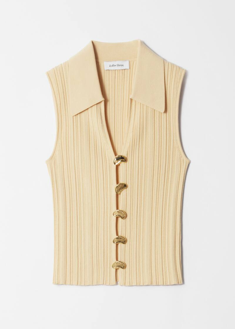 Rib-Knit Collar Tank Top | & Other Stories UK