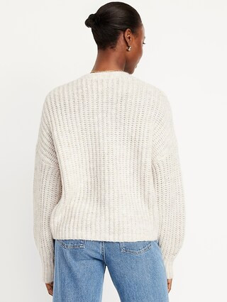 Wool-Blend Shaker-Stitch Cardigan Sweater | Old Navy (CA)