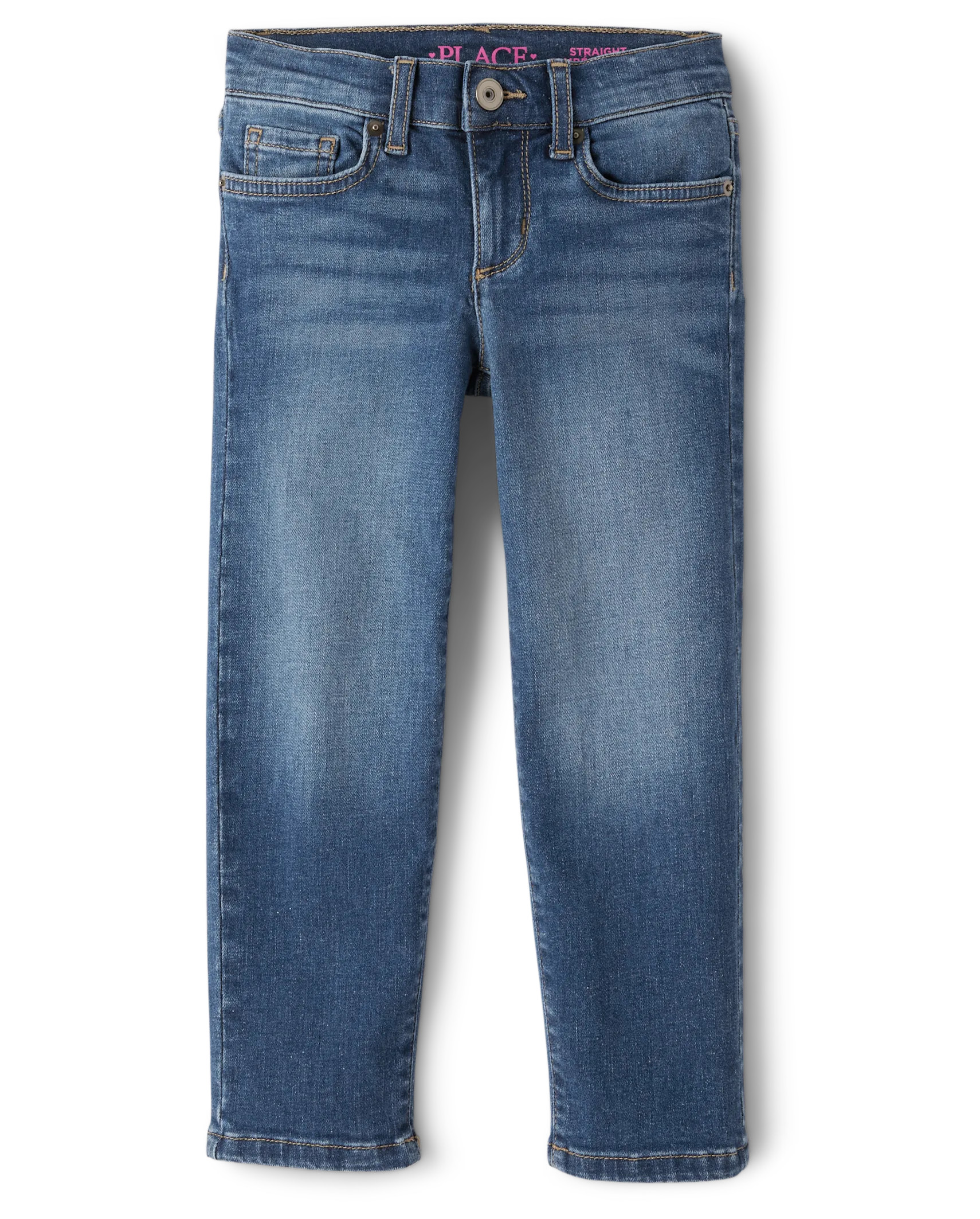 Girls Basic Straight Jeans - spring wash | The Children's Place
