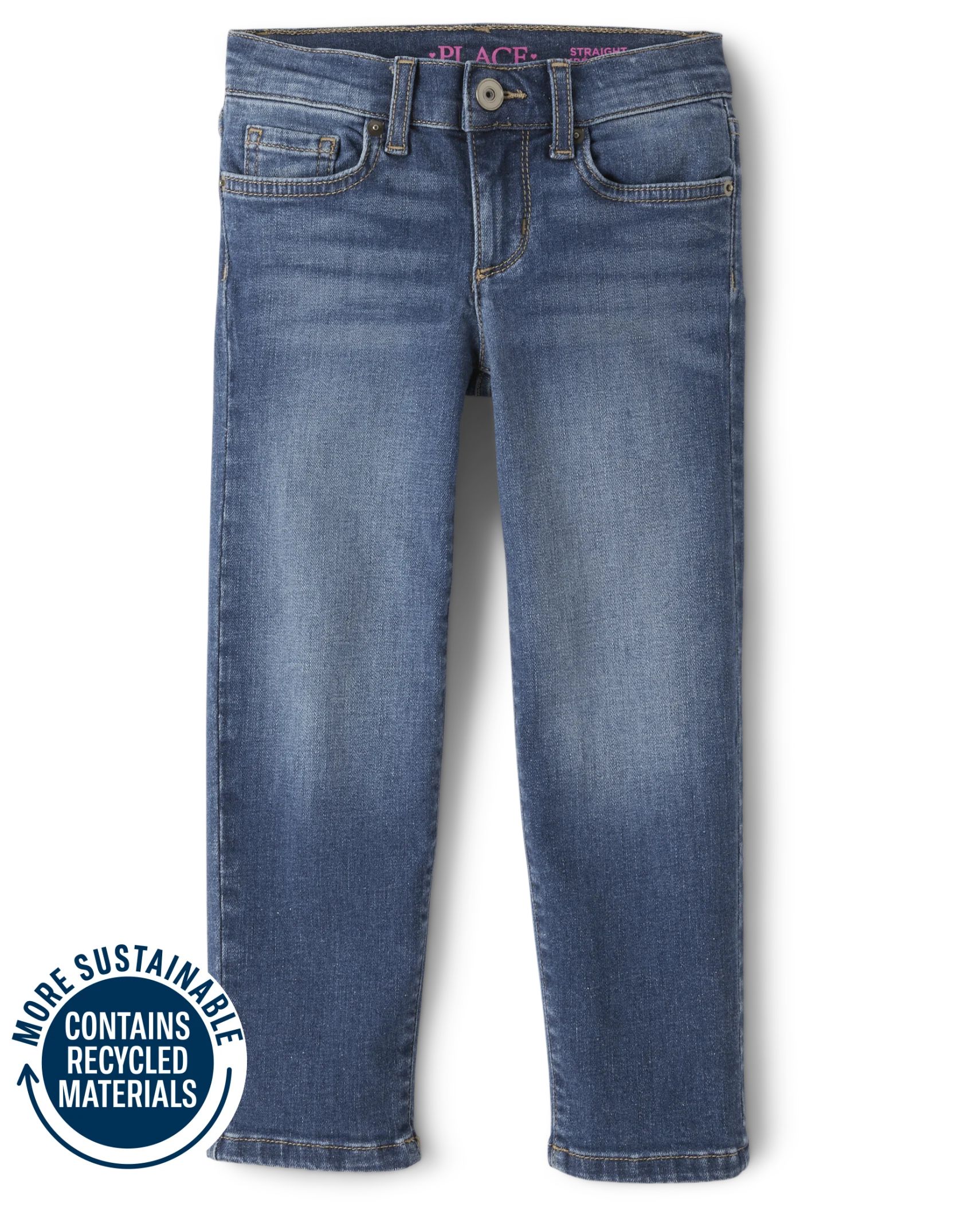 Girls Basic Straight Jeans - spring wash | The Children's Place
