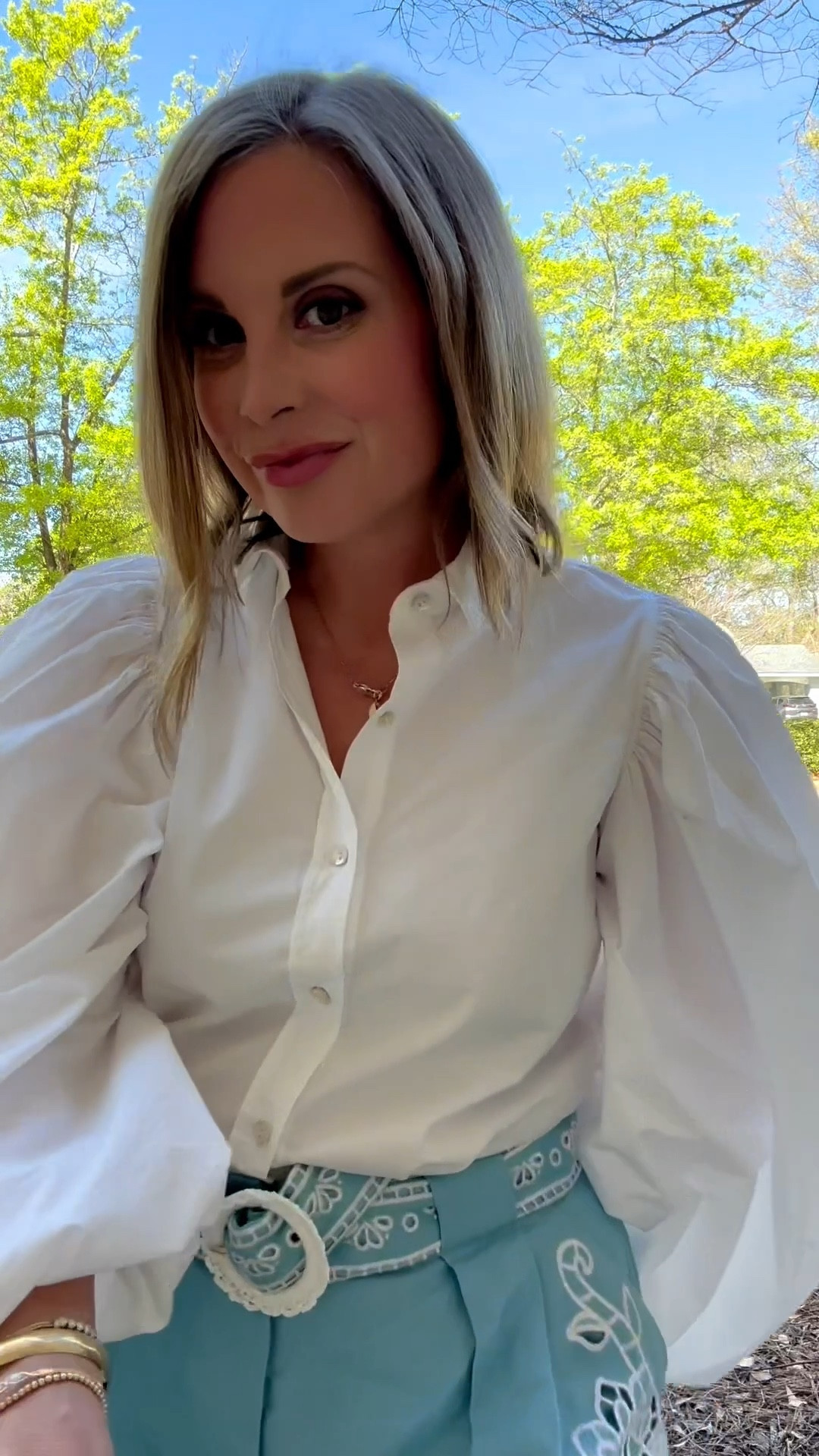 The Springiest Outfit in This Season’s Color!! 🩵 