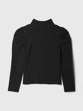 babyGap Puff Sleeve Rib Mockneck | Gap (US)