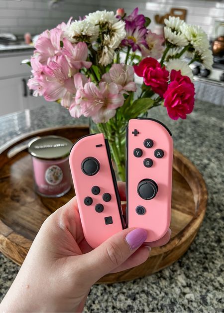Gamer girlies, listen up! These limited edition pastel pink joy cons are in celebration of the new Princess Peach game but you don’t need to buy the game to enjoy the beautiful new control style. Perfect for a house of girls like mine! 🎀

#LTKhome #LTKfamily #LTKkids