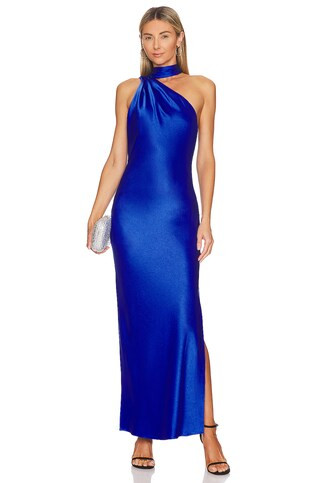Alice + Olivia Leola Maxi Dress in Royalty from Revolve.com | Revolve Clothing (Global)