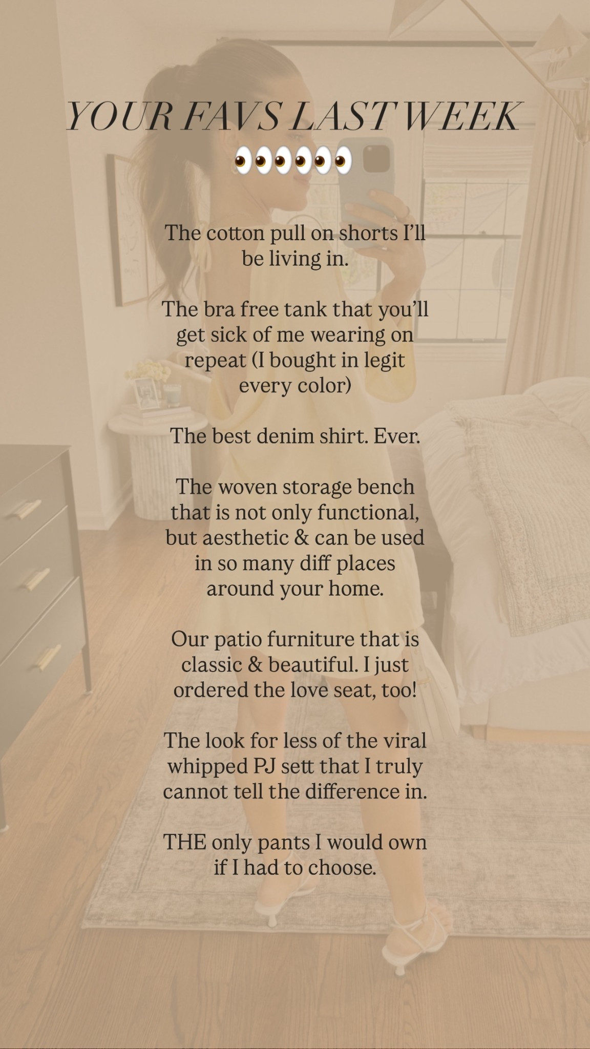 Last week’s most loved. 