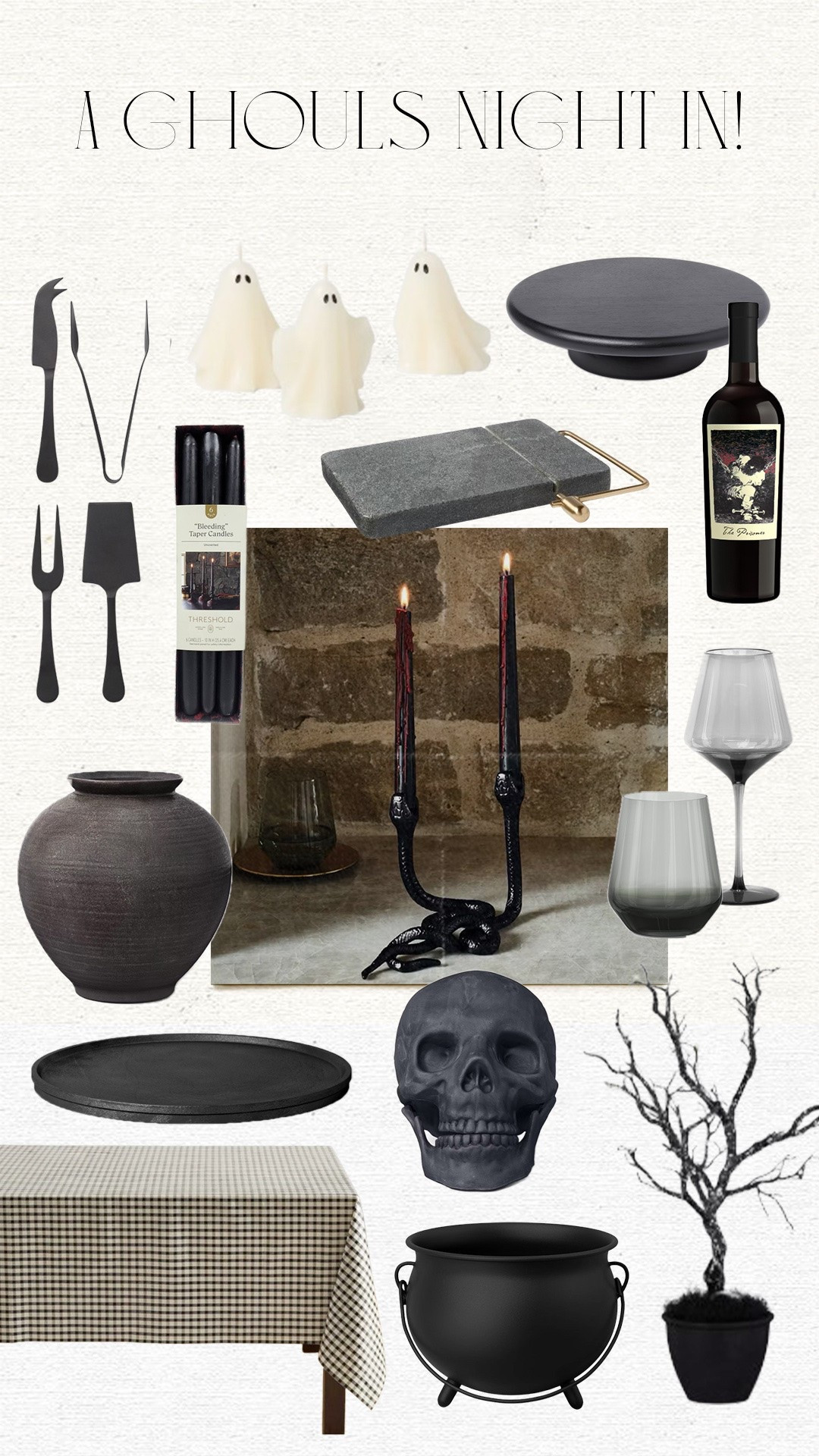 All the pieces you need to host your next ghouls night in 🖤

#LTKmomlife