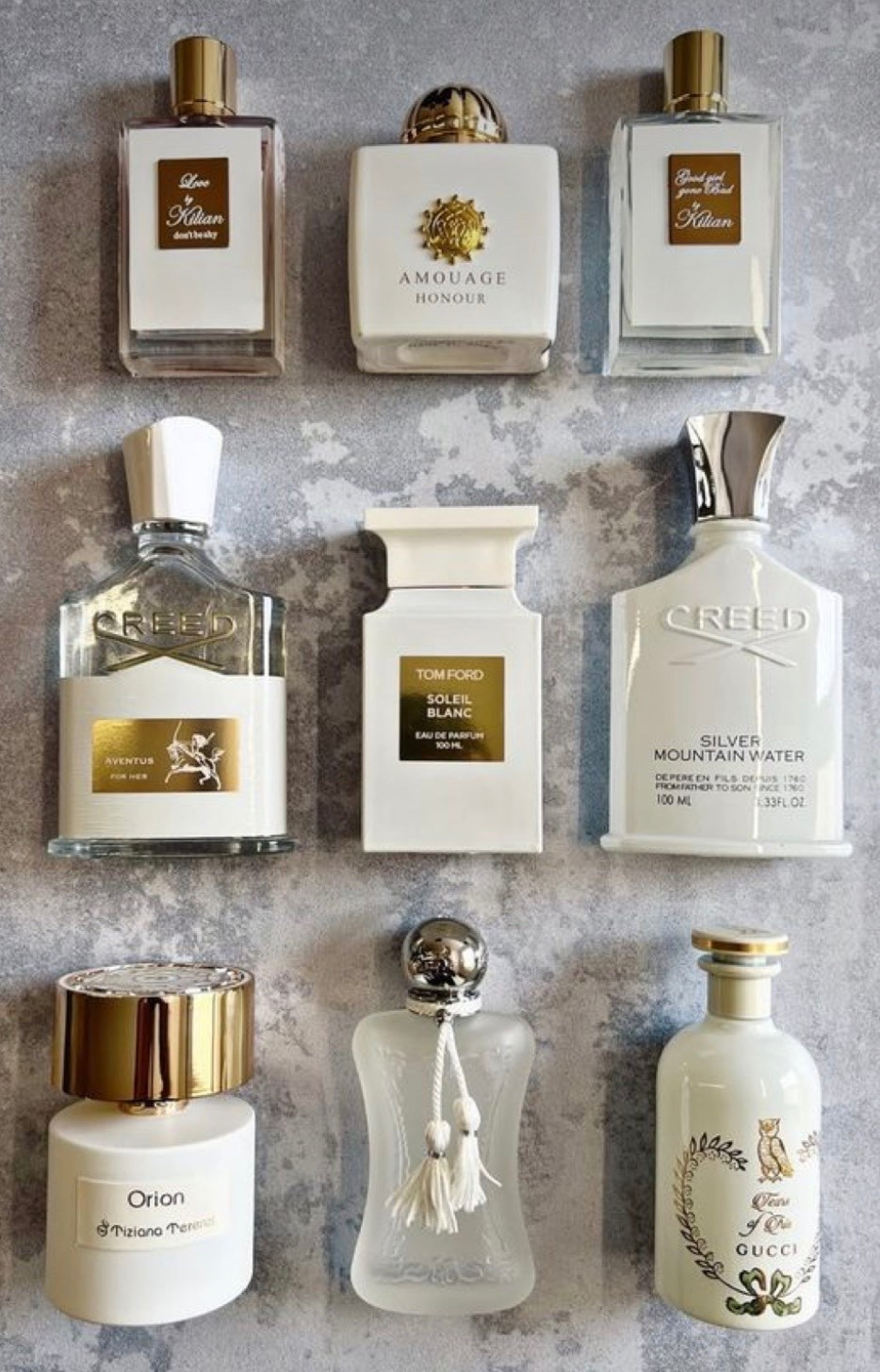 A few of my favorite luxury fragrances that deserve a permanent spot on your vanity. 🤍 From fresh and clean to warm and unforgettable, these designer and niche perfumes are the ultimate signature scents. If you love elegant, long-lasting fragrances, these are the ones that always get compliments.
Featuring icons like Creed Aventus, Tom Ford Soleil Blanc, Amouage Honour, and Kilian Good Girl Gone Bad — timeless scents that smell as luxurious as they look.
Perfect for fragrance lovers building their signature scent wardrobe.

luxury perfumes
designer fragrances
niche perfume collection
signature scent ideas
best luxury perfumes
creed aventus
tom ford soleil blanc
kilIan perfume
amouage honour
gucci flora perfume
perfume flat lay aesthetic
high end fragrance collection
expensive smelling perfumes
perfume lover aesthetic

#LTKSpringSale #LTKBeauty