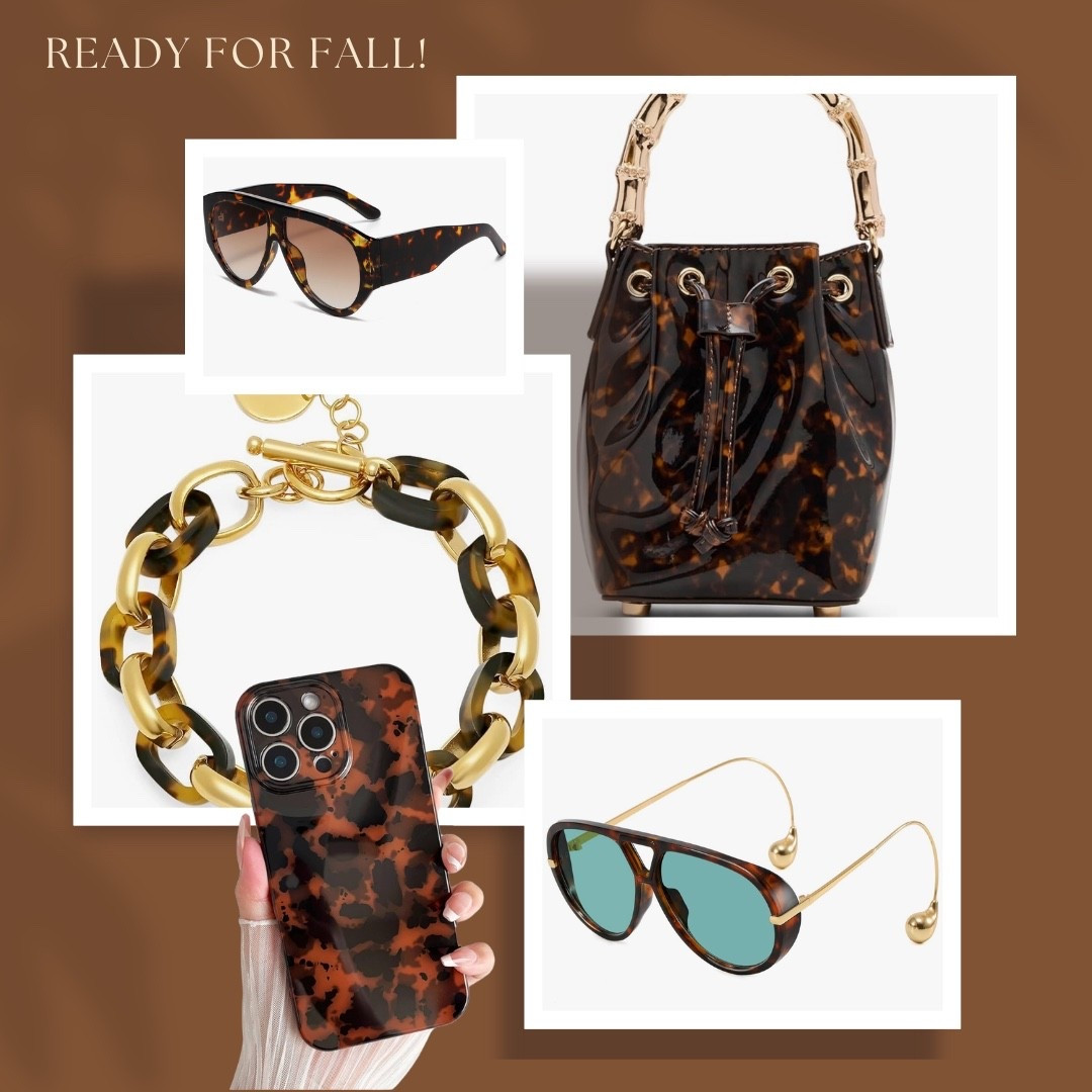 Tortoise always screams FALL to me! Here are my latest purchases to get me in the fall fashion mood! Tortoise print can always compliment a leopard vibe since they’re similar in print. I will be living in animal print for the season! 

Fall looks | fall accessories | tortoise | bucket bag | sunnies | sunglasses 

#LTKFindsUnder50 #LTKStyleTip #LTKItBag