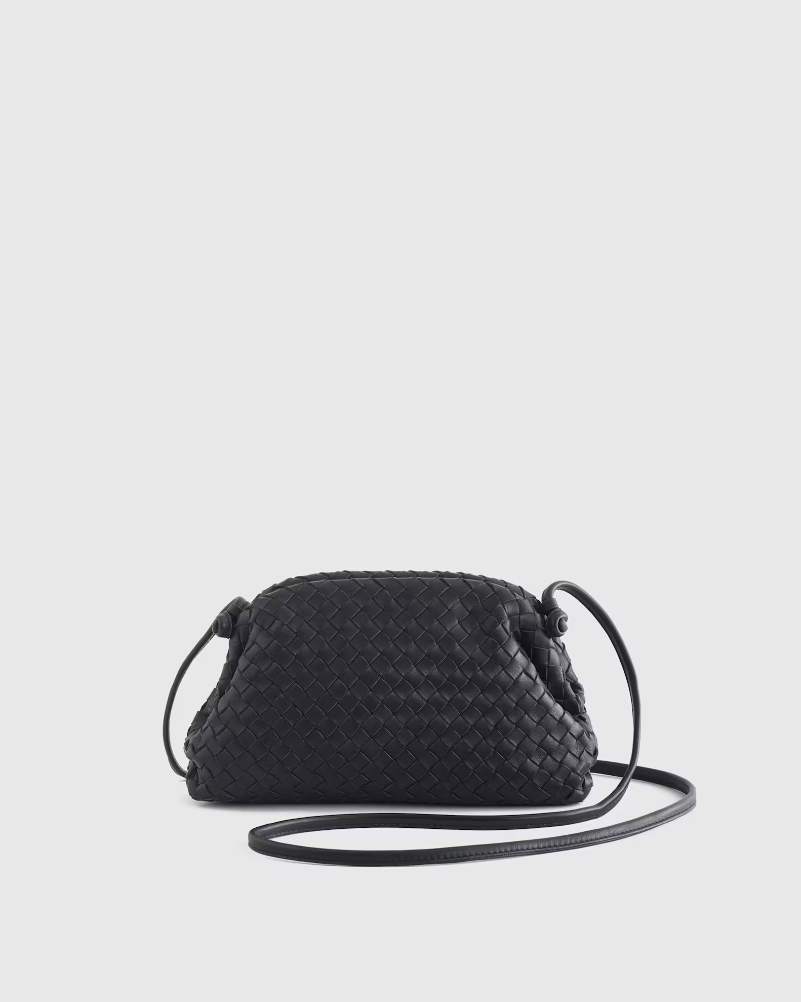 Italian Leather Handwoven Pouch Crossbody Clutch | Quince