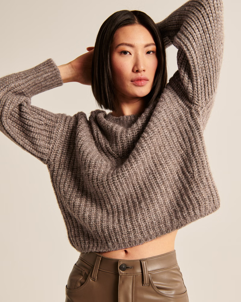 Women's Fluffy Crew Sweater | Women's Tops | Abercrombie.com | Abercrombie & Fitch (US)