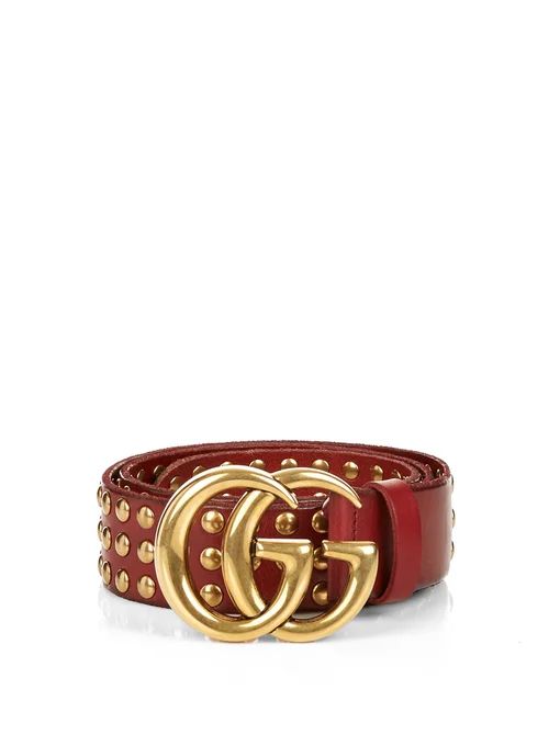 GG-logo studded-leather belt | Gucci | Matches (US)