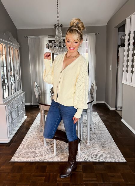 Chunky cardigan only $39 - jeggings - brown cowboy boots - knee high cowboy boots - Prime Early Access Sale - Amazon Sale - prime Day - fall fashion - fall outfit ideas - Amazon Fashion - Amazon Fashion deals - Amazon deal - Amazon deals 

#LTKunder50 #LTKsalealert #LTKSeasonal