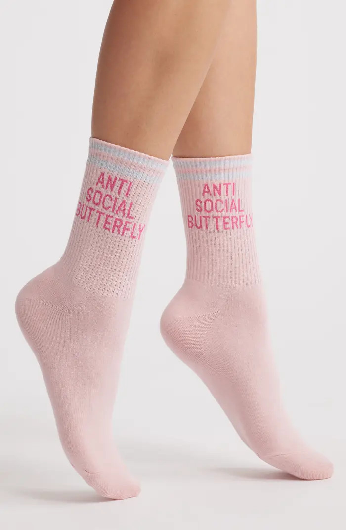 HIGH HEEL JUNGLE Cotton Blend Crew Socks | Nordstrom | Nordstrom
