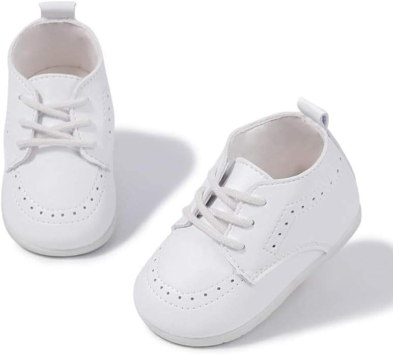 Meckior Infant Baby Boys Girls Classic PU Leather Wedding Loafers Brogue Toddler Oxford Dress Sho... | Amazon (US)