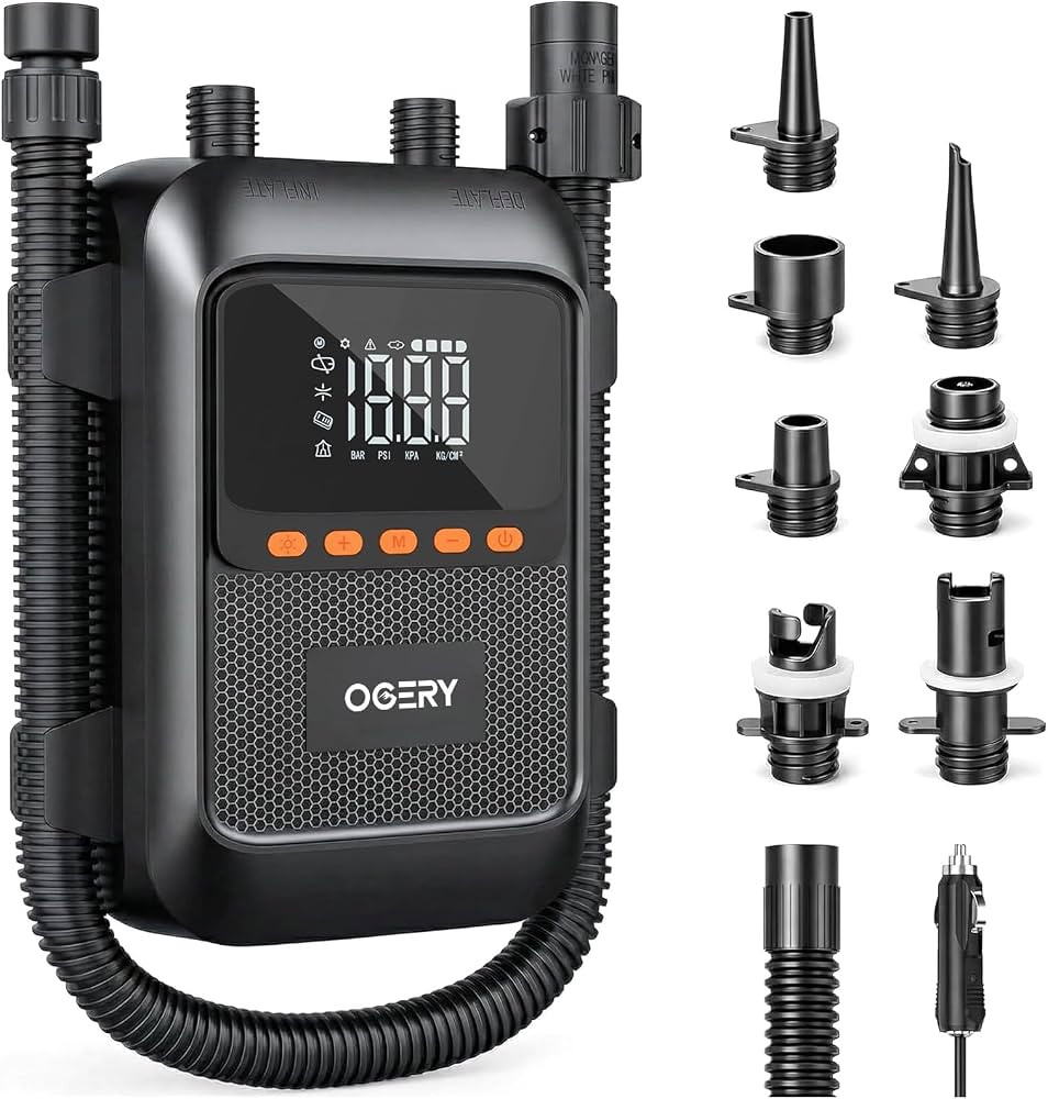 OGERY Paddle Board Electric Pump with Safe & 30% Faster Dual Stage Inflation & Deflation, Up to 2... | Amazon (US)