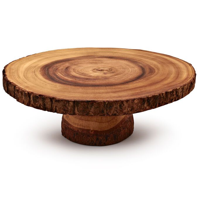 Wood Slice Cake Stand | Sur La Table