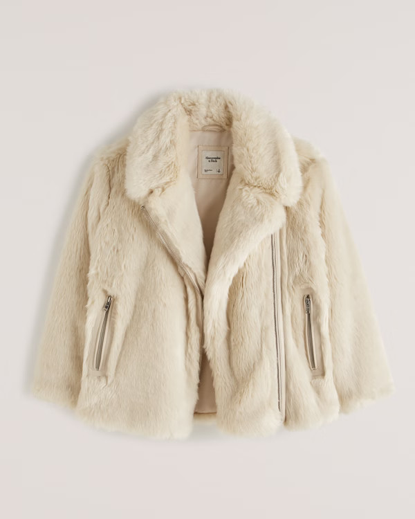 Faux Fur Aviator Jacket | Abercrombie & Fitch (US)