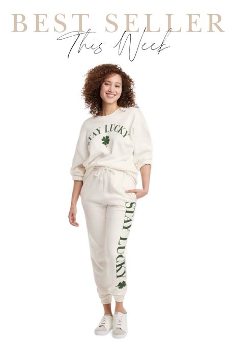 Looking for a fun St. Patrick’s Day outfit that doesn’t scream green! This stay lucky jogger and sweatshirts set is under $50 and perfect for the St. Patrick’s Day holiday.  

#TargetfINDS #TargetDoesItAgain #Sweatshirt #Joggers #SpringOutfits #StPatricksDayOutfit #StPatricksDay

#LTKfindsunder50 #LTKSeasonal #LTKstyletip