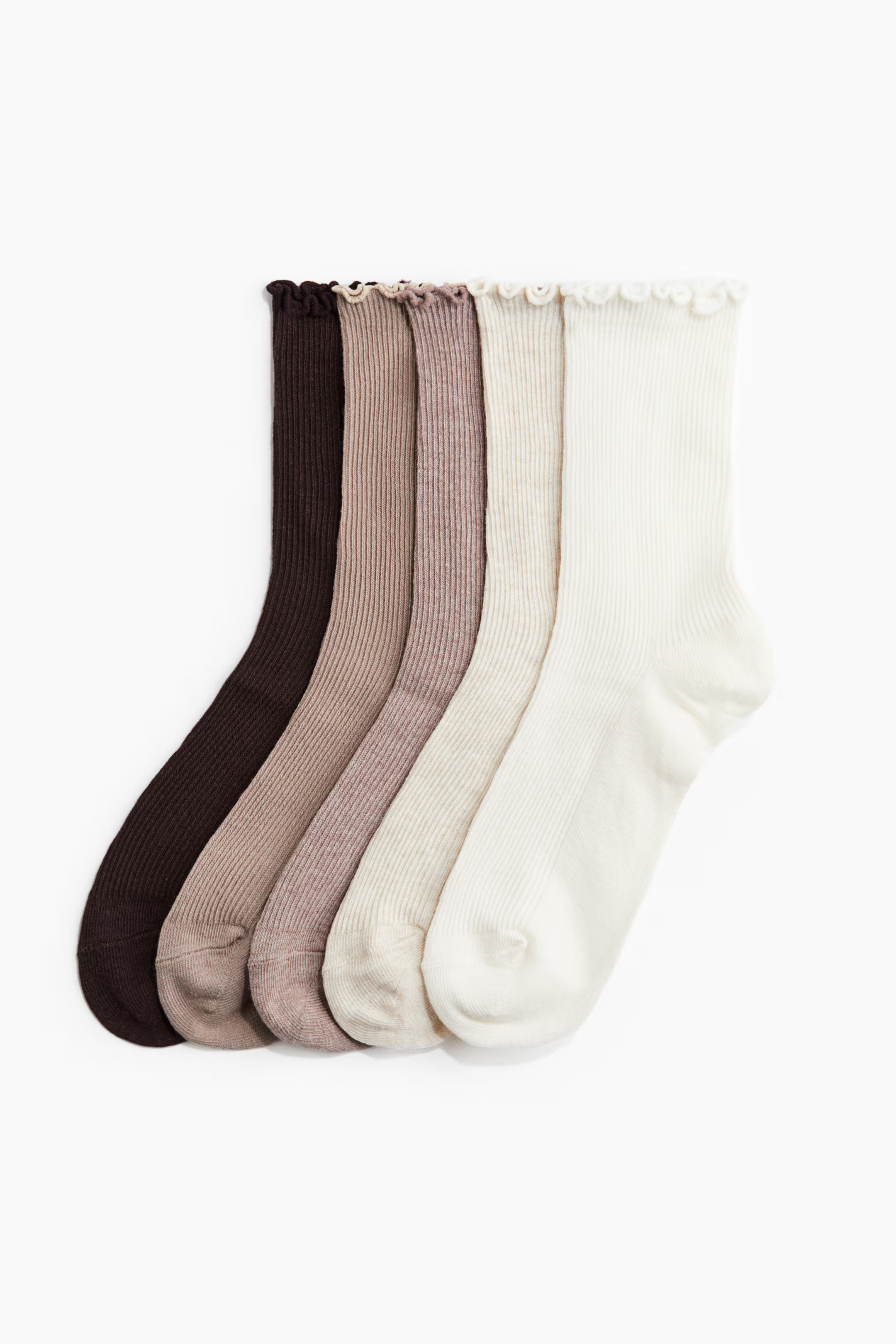 5-pack Rib-knit Socks | H&M (US + CA)