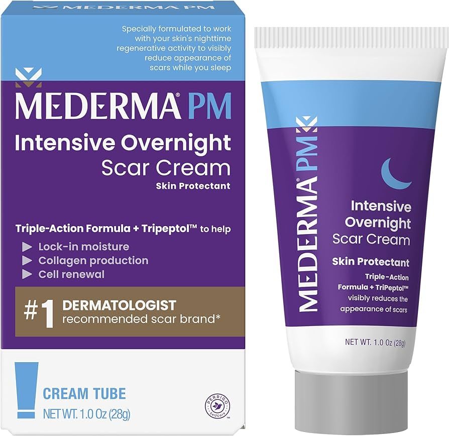 Mederma PM Intensive Overnight Scar Cream, Works with Skin's Nighttime Regenerative Activity, Cli... | Amazon (US)