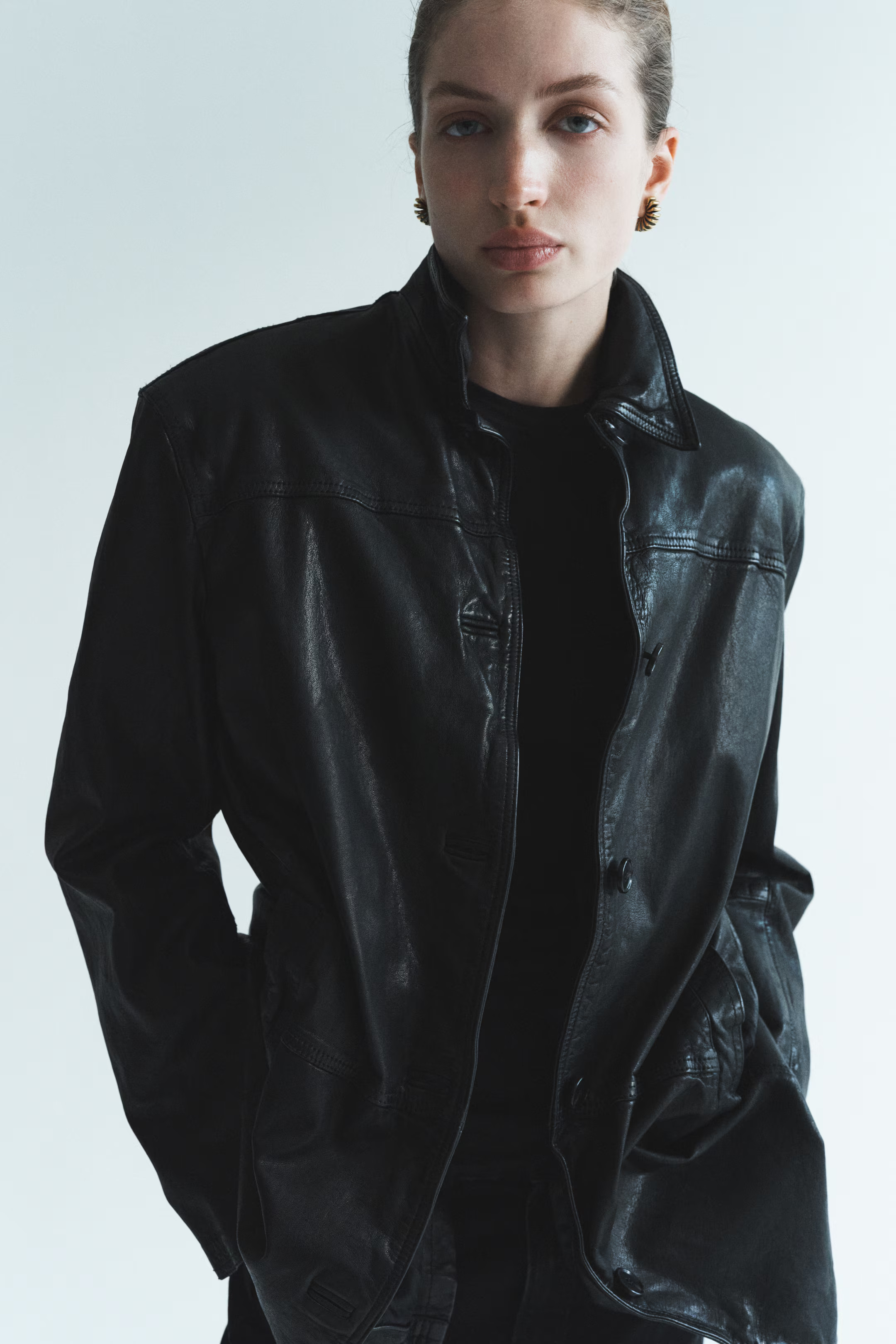 Manteau en cuir | H&M (FR, IT, ES, PT, BE)