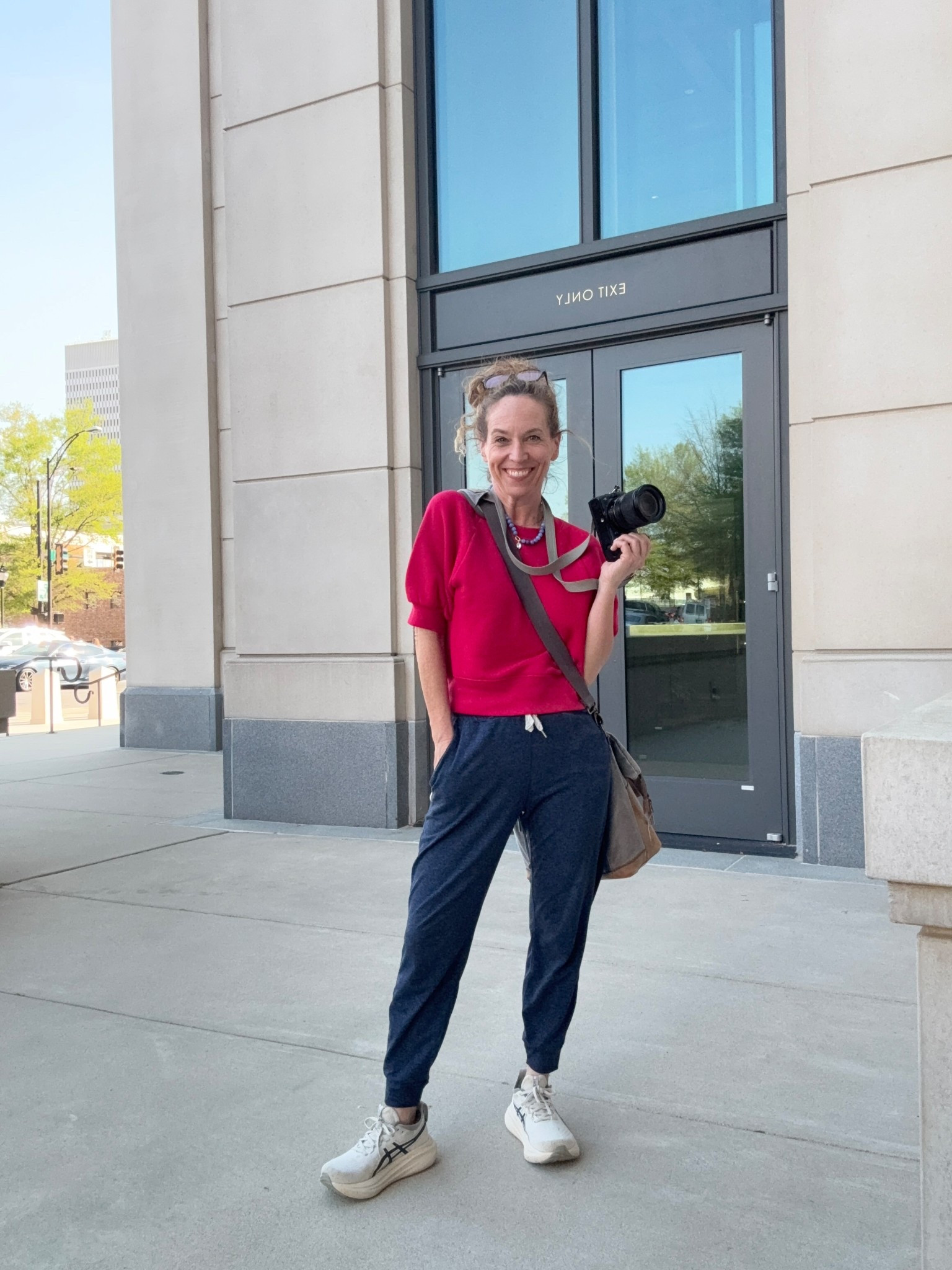 Easy comfortable look!  This short sleeve sweatshirt is on sale!  And these joggers are the softest ever!  And perfect length for my 5'1" frame!

#LTKPetite #LTKSeasonal #LTKOver40
