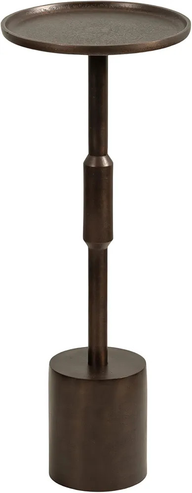 Kate and Laurel Truxton Modern Round Metal Drink Table, 9 x 9 x 22, Bronze, Transitional Cast Alu... | Amazon (US)