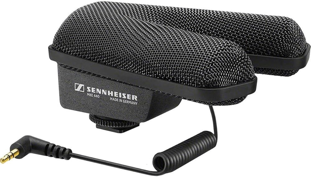 Sennheiser Professional MKE 440 Compact Stereo Shotgun Microphone with 3.5mm Connector for Camera... | Amazon (US)