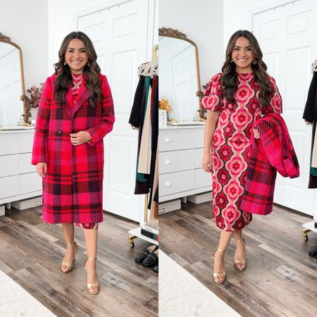 Pink and Red printed satin dress size 2 petite - size up a size for room in the hips
Plaid red coat size xxs petite TTS 
Gold heels, old - similar linked

Christmas party
Holiday Party Outfit
Christmas Dress
Family Photos 
Holiday outfit
Gifts for her
Sweater Dress
Christmas 
Holiday Party
Honey Sweet Petite
Honeysweetpetite 



#LTKworkwear #LTKsalealert #LTKHoliday
