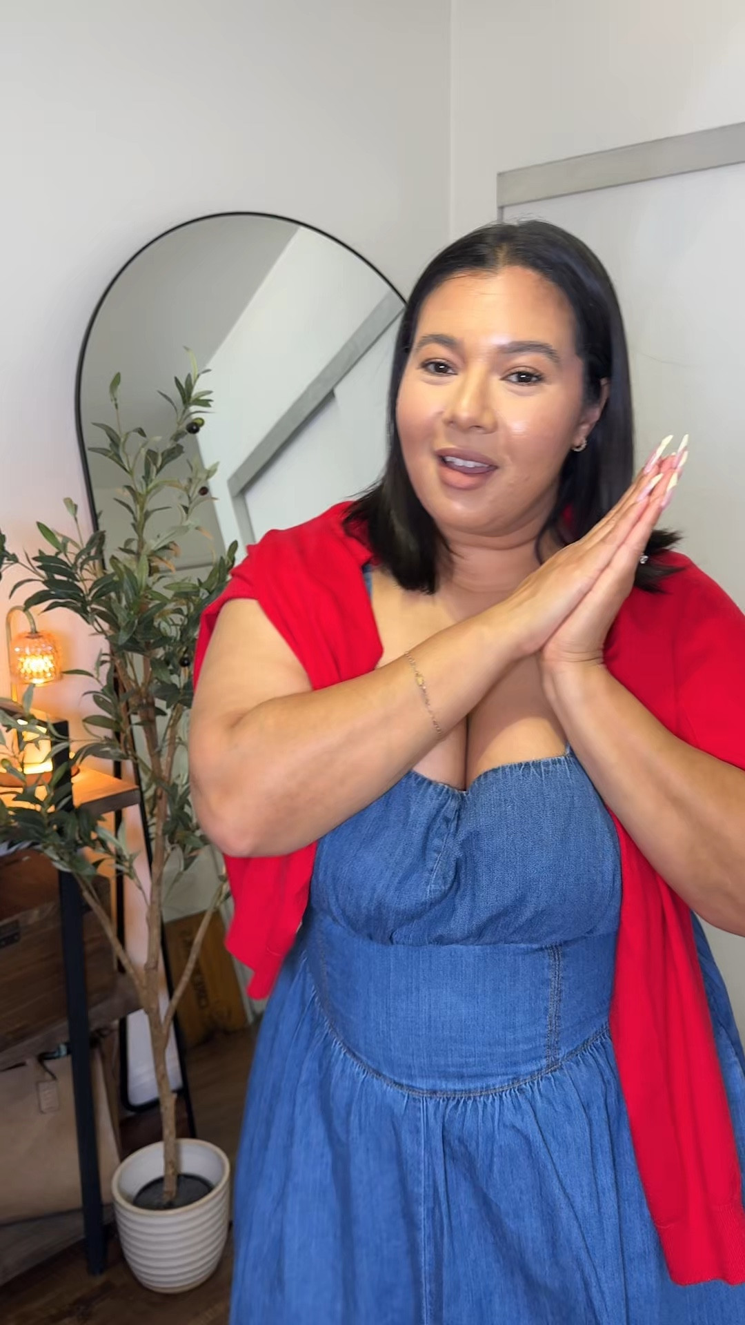 Express always comes through for me. It’s elevated, it’s effortless, and so curvy/ midsize friendly which is why I love express so much. I can breathe in all these pieces and the quality is so good. 

Denim dress - large / runs a little big from the straps but I love the entire fit. Love the waist area , very tummy friendly , dress has pockets , smocked back 

Cardigan - XL/ runs small/ size up/ great material / so comfortable 


Midsize fashion
Midsize outfit 
Midsize dress
Curvy fashion 
Denim dress 
Drop waist dress 
Date night outfit 
Summer outfit 
Spring outfit 
Vacation outfit 
Brunch outfit 
Elevated outfit 

#LTKPetite #LTKMidsize #LTKootd