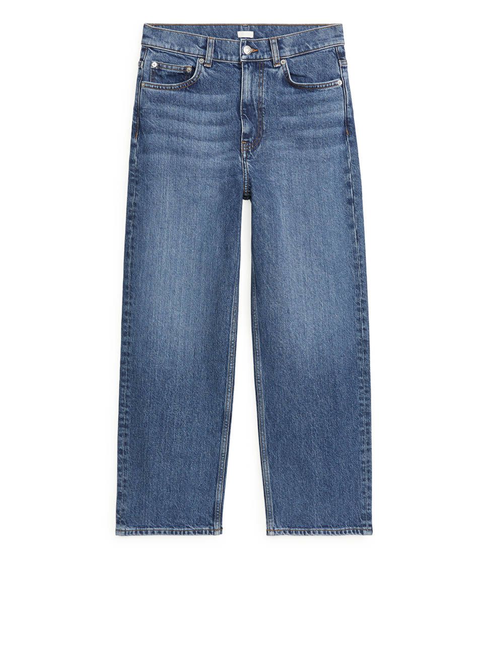 Stretch-Jeans in verkürzter Länge STRAIGHT - Dunkelblau - Jeans - ARKET DE | ARKET (EU)