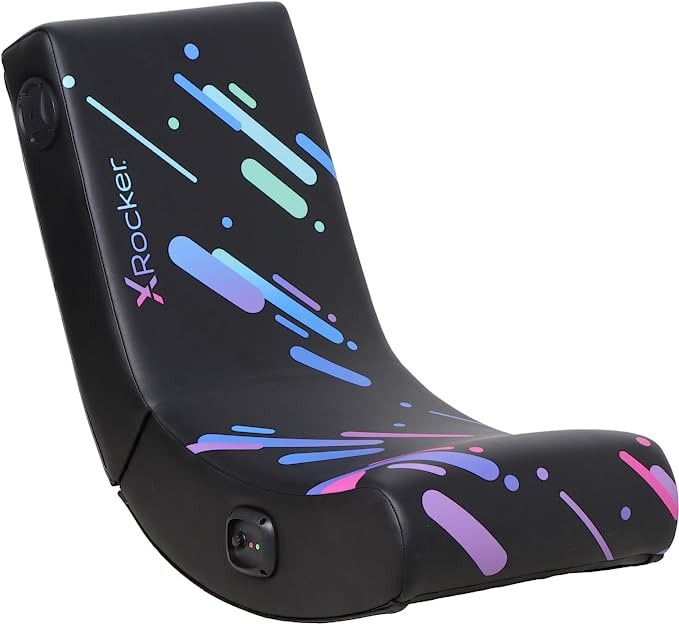 Amazon.com: X Rocker Galaxy 2.0 BT Printed PU Floor Rocker Gaming Chair, 33.46" x 16.14" x 25.59"... | Amazon (US)