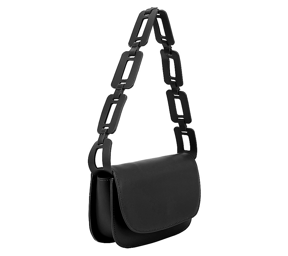 Melie Bianco Inez Vegan Leather Shoulder Bag | QVC