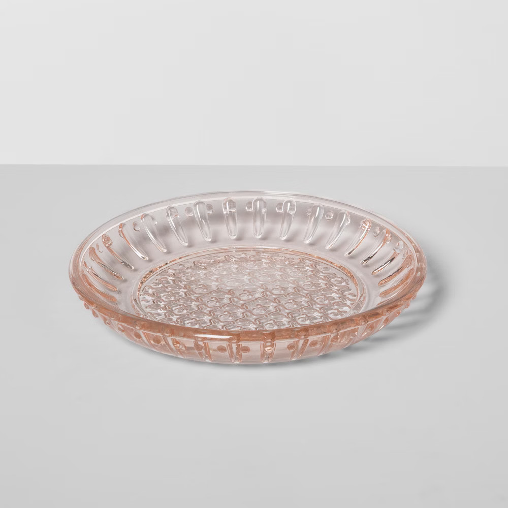 Glass Soap Dish Blush - Opalhouse , Pink | Target