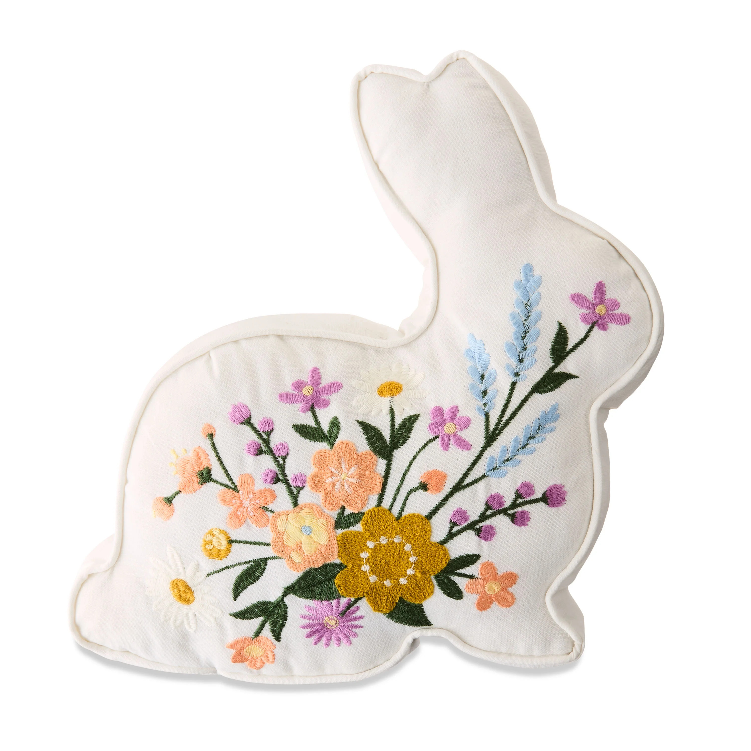 Easter Multicolor Bunny Decorative Pillow, 14.5 in x 14 in, by Way To Celebrate | Walmart (US)