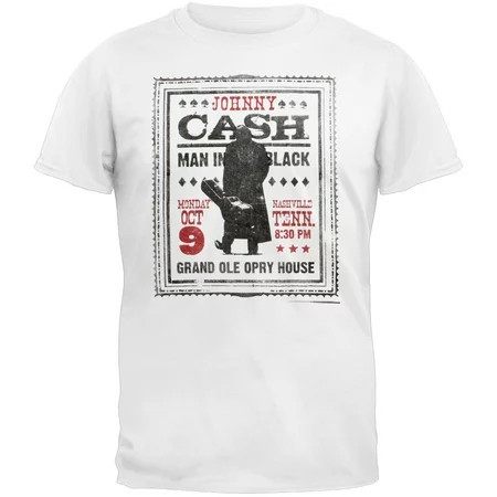 Johnny Cash Men s Nashville Adult Short Sleeve T Shirt | Walmart (US)
