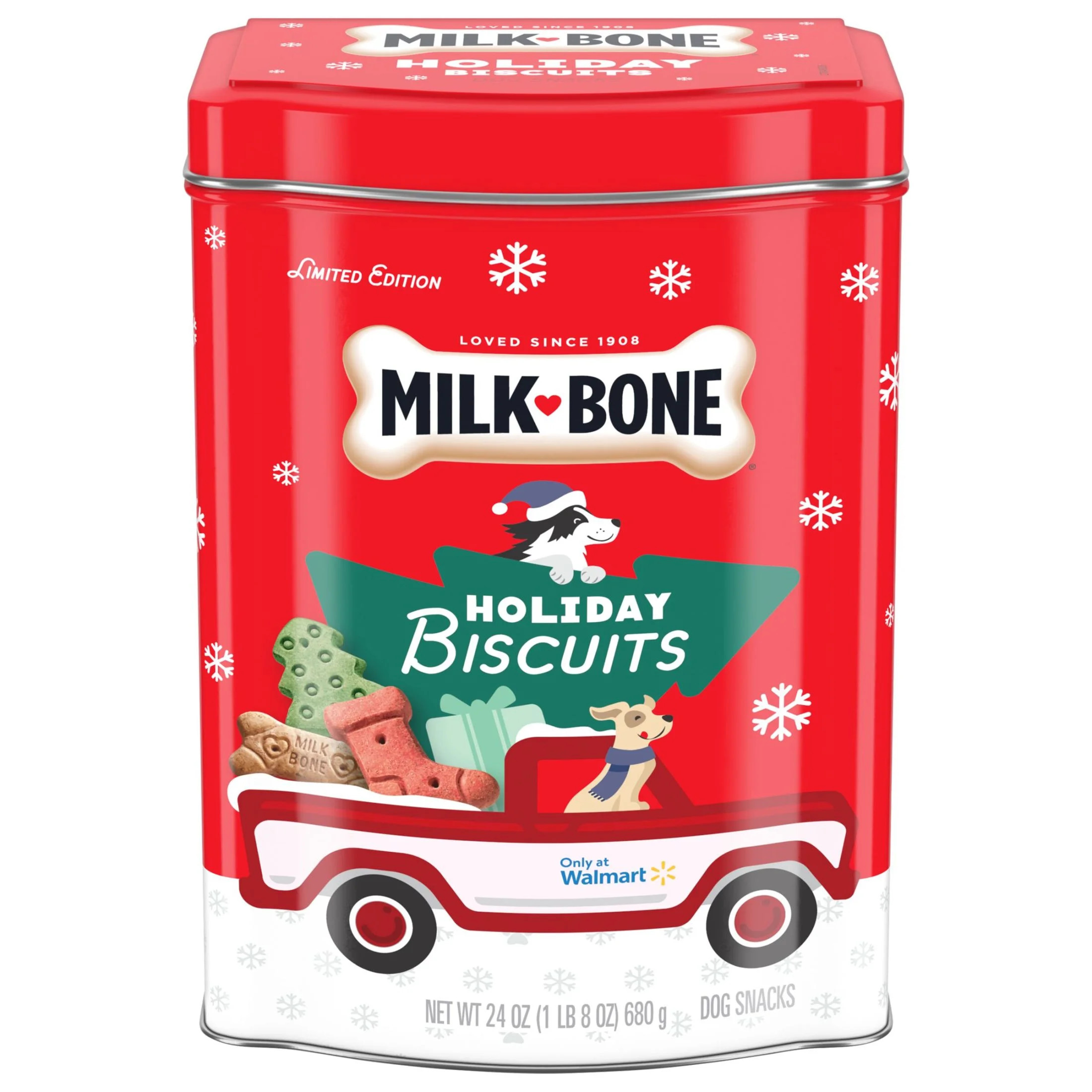 Milk-Bone Holiday Dog Biscuits, 24 oz. Tin | Walmart (US)