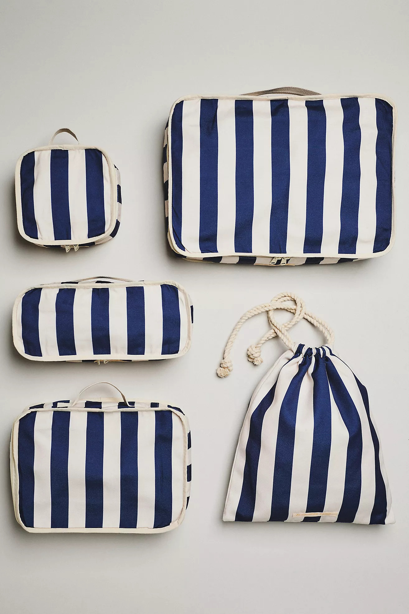 Sunshine Tienda Navy Stripe Packing Cube 5-Piece Set | Anthropologie (US)