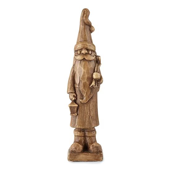North Pole Trading Co. Woodland Retreat 20" Carved Santa Gnome | JCPenney