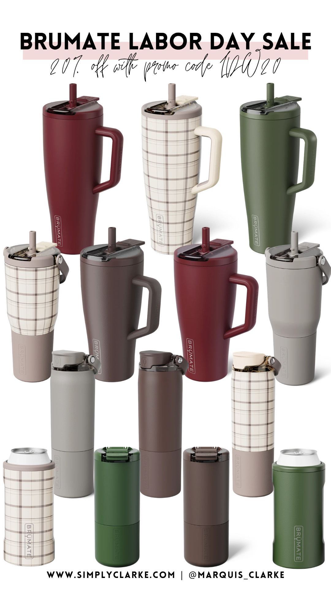 Fall colors have officially entered the chat! Save 20% on Brumate favorites with code LDW20—perfect for coffee runs, game days and everyday hydration!

Brumate sale - Labor Day sale - fall tumblers - insulated cups - travel mugs - drinkware sale

 

 #LTKSeasonal #LTKSaleAlert