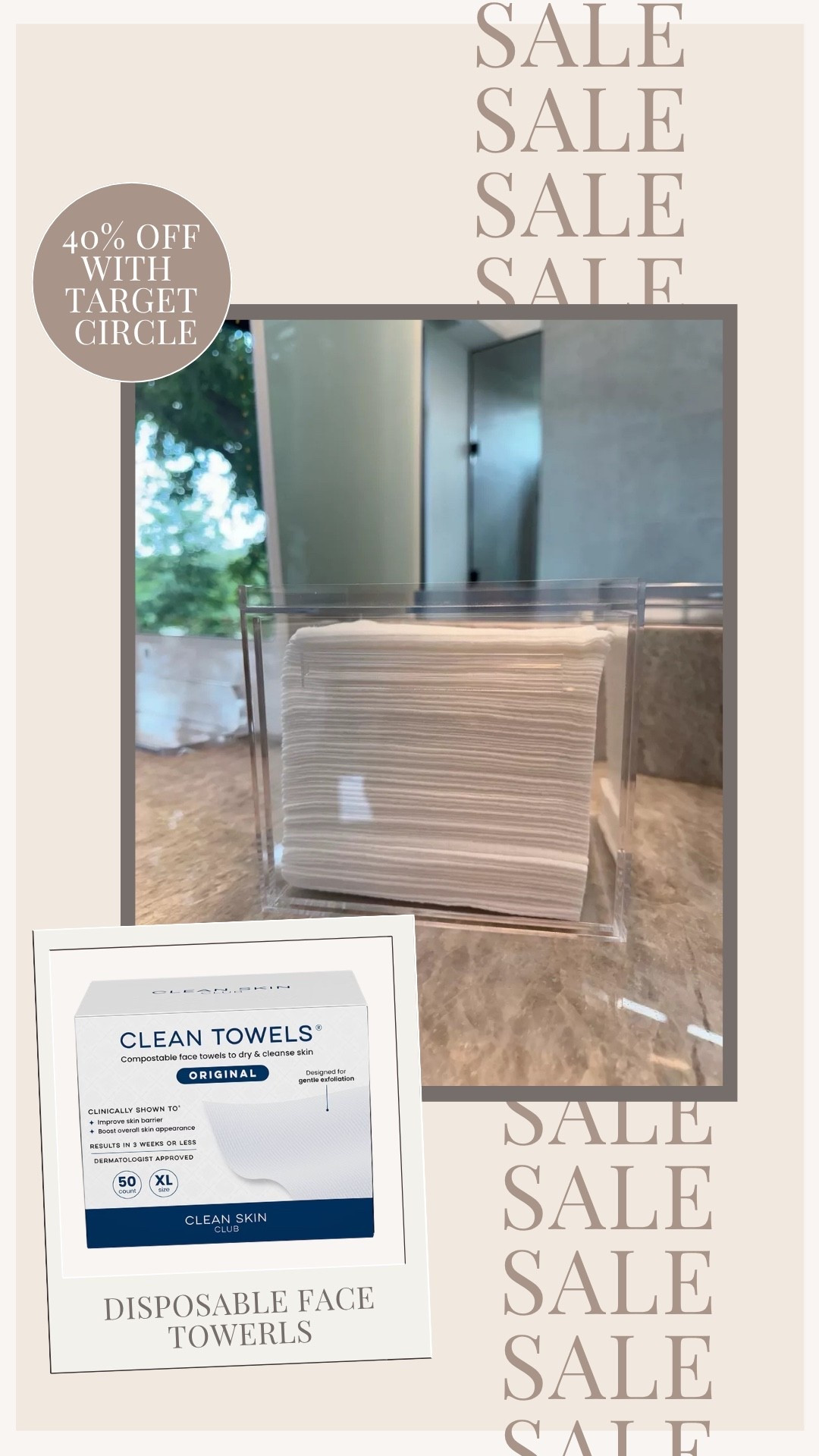 40% off Clean Skin Club disposable towels with target circle!

#LTKSaleAlert #LTKBeauty #LTKmorningroutine