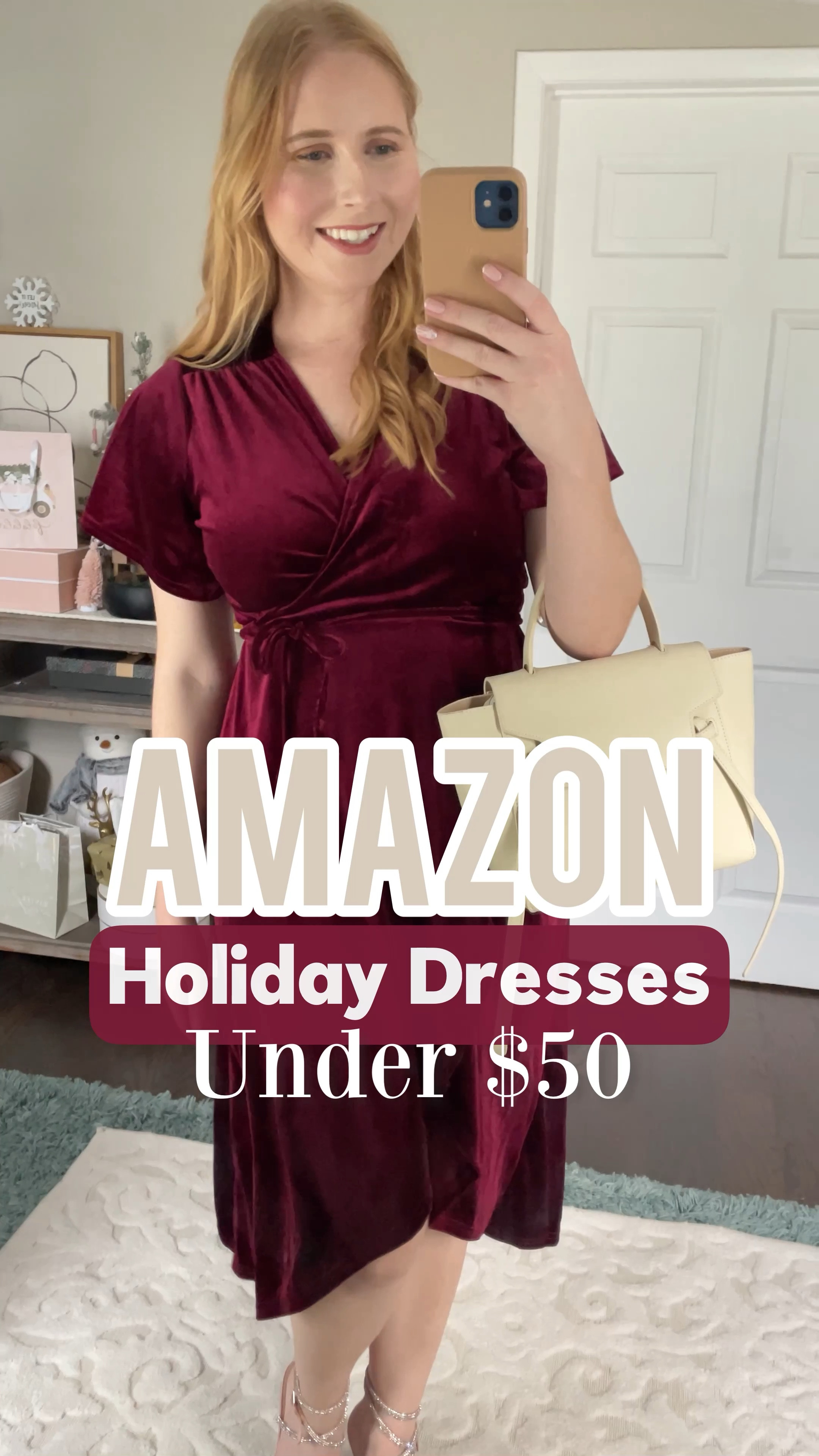 Amazon dresses all size M
Velvet wrap dress, green and gold polka dot mini dress, holiday dress, holiday outfit, holiday look, holiday style, amazon fashion, amazon fashion finds #amazon #amazonfashion

#LTKHoliday #LTKFind #LTKSeasonal