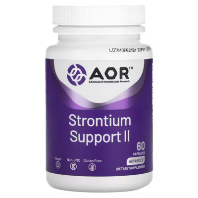 Advanced Orthomolecular Research AOR Strontium Support II, 341 mg , 60 Capsules | Target