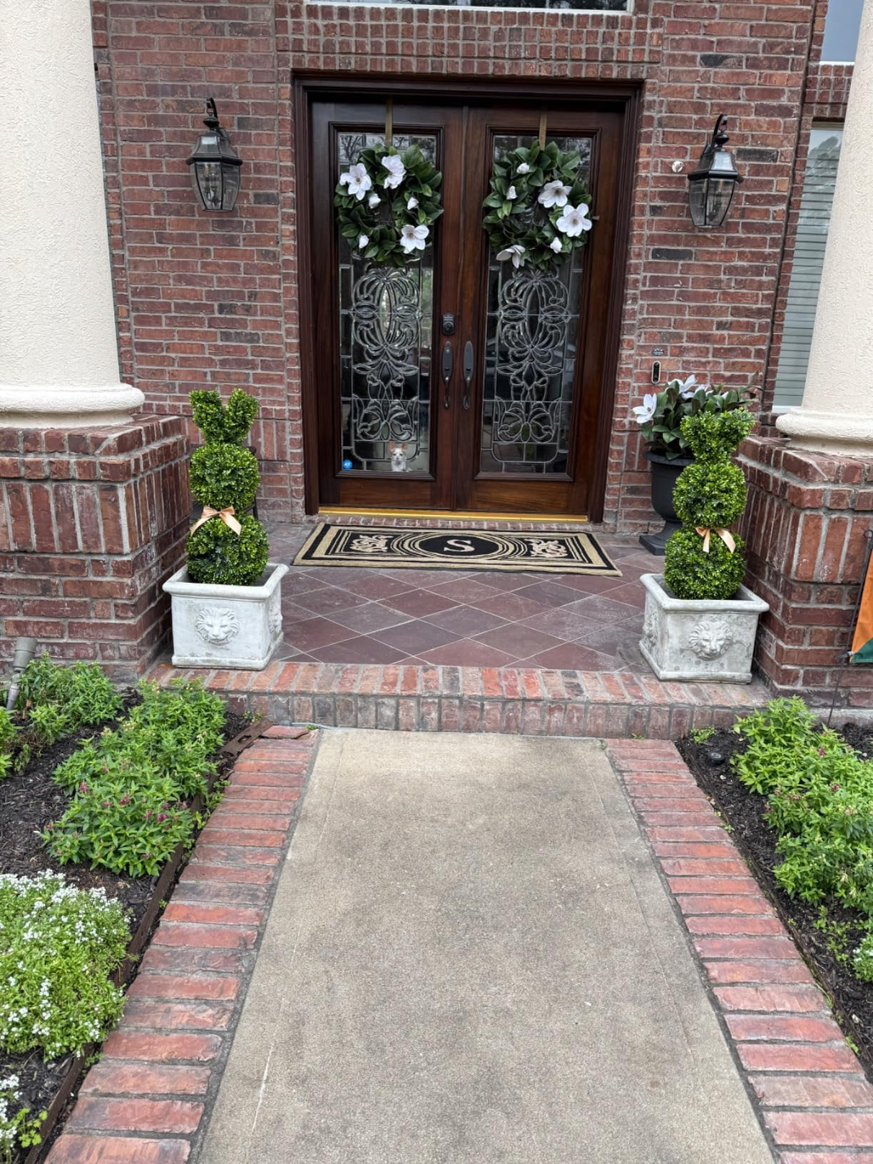 Artificial Bunny-Shaped Topiary Tree 35'' UV-Resistant Faux Boxwood Topiary Plant for Porch Decor... | Amazon (US)