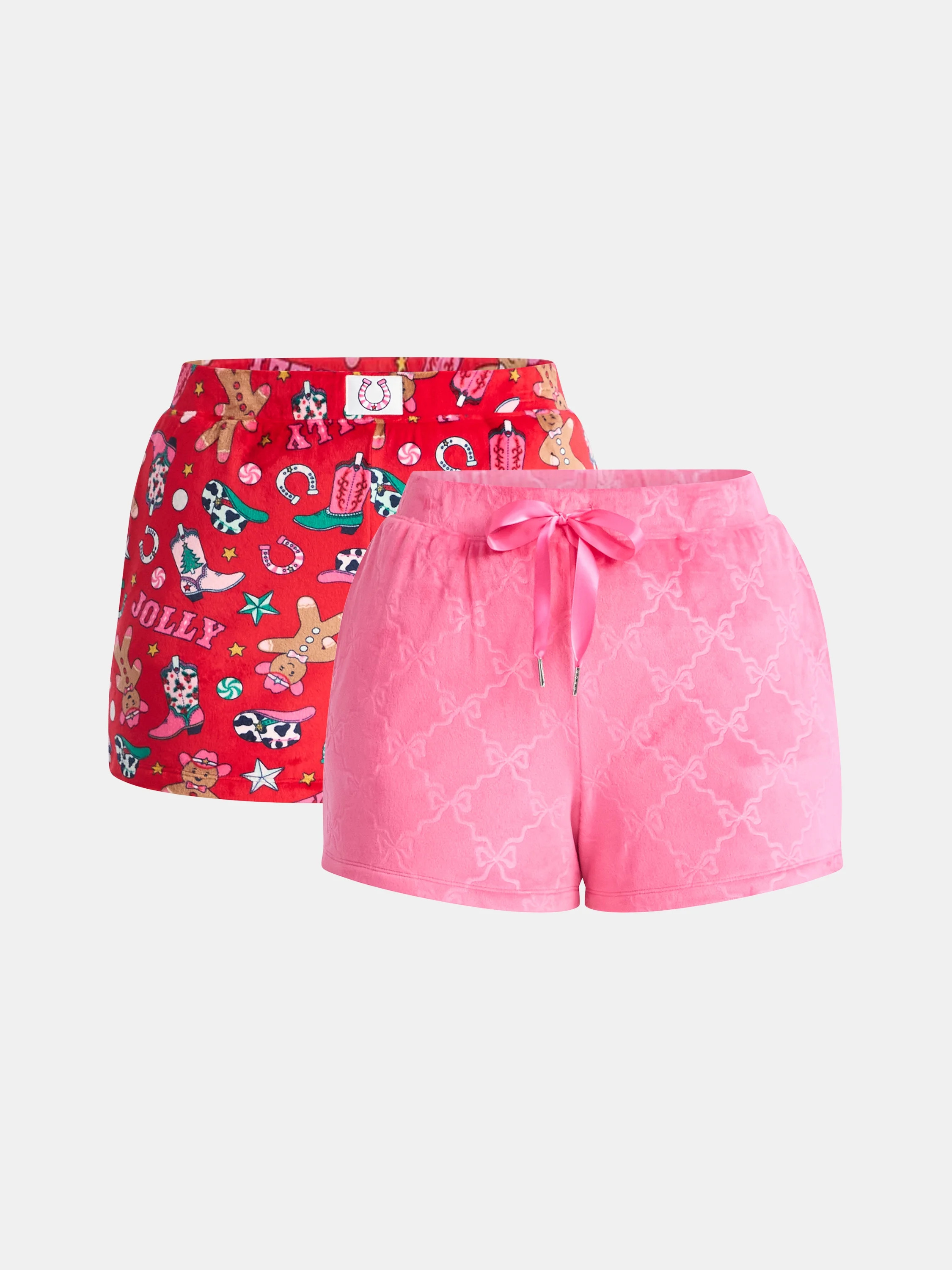 Holiday Time Women's and Women's Plus Christmas Sleep Shorts, 2-Pack, Sizes XS-3X - Walmart.com | Walmart (US)